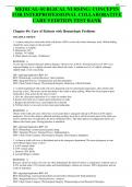 MEDICAL-SURGICAL NURSING: CONCEPTS FOR INTERPROFESSIONAL COLLABORATIVE CARE 9 EDITION TEST BANK Chapter 40: Care of Patients with Hematologic Problems