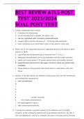 BEST REVIEW ATLS POST  TEST 2023/2024 SOAL POST TEST