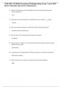 NUR 2063 Exam 1 | NUR2063 Essentials of Pathophysiology Exam 1 /100+ Questions and Answers 2024 - Rasmussen