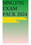 MNG3701 EXAM PACK 2024 