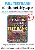 Test Bank Essential Cell Biology 5th Edition by Alberts | 9780393680379 | | Chapter 1-20 |All Chapters