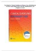 Test Bank for Clinical Guidelines in Primary Care, 4th Edition by FAANP Amelie Hollier DNP, FNP-BC 9781892418272 | All Chapters Covered