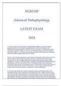 NGR5149 ADVANCED PATHOPHYSIOLOGY LATEST EXAM 2024