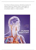 Human Anatomy 9th Edition Martini Tallitsch Nath Test Bank