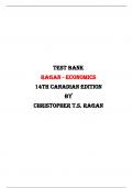 Test Bank For Ragan - Economics 14th Canadian Edition By Christopher T.S. Ragan |All Chapters,  Year-2024|