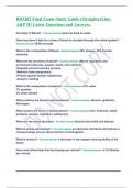 BIO202 Final Exam Study Guide (StraighterLine A&P II) Latest Questions and Answers.