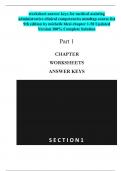 worksheet answer keys for medical assisting administrative clinical competencies mindtap course list 9th edition by michelle blesi chapter 1-58 Updated Version 100% Complete Solution