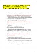 RN HESI EXIT EXAM WITH MORE THAN 150 QUESTIONS AND ANSWERS A+ GRADE GUARANTEED WITH PICTURES INCLUDED