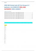 2024 NIH Stroke Scale All Test Groups A-F  (patients 1-6) COMPLETE REAL AND  AUTHENTIC 100% CORRECT