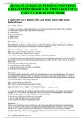 MEDICAL-SURGICAL NURSING: CONCEPTS FOR INTERPROFESSIONAL COLLABORATIVE CARE 9 EDITION TEST BANK Chapter 68: Care of Patients with Acute Kidney Injury and Chronic