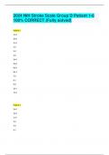 2024 NIH Stroke Scale Group D Patient 1-6 100% CORRECT (Fully solved)