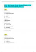 2024 NIH Stroke Scale Group C Patient 1-6 100% CORRECT (Fully solved)