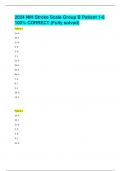 2024 NIH Stroke Scale Group B Patient 1-6 100% CORRECT (Fully solved)