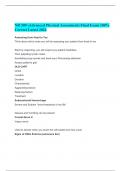 NR 509 (Advanced Physical Assessment) Final Exam 100% Correct Latest 2024