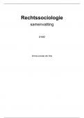 Samenvatting Rechtssociologie ALLES (wg, hc, literatuur)