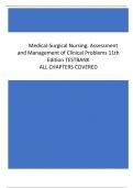      Medical-Surgical Nursing: Assessment  and Management of Clinical Problems 11th  Edition TESTBANK ALL CHAPTERS COVERED Chapter 1. Professional Nursing MULTIPLE CHOICE 1. The nurse completes an admission database and explains that the plan of care and 