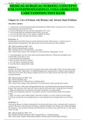 MEDICAL-SURGICAL NURSING: CONCEPTS FOR INTERPROFESSIONAL COLLABORATIVE CARE 9 EDITION TEST BANK Chapter 62: Care of Patients with Pituitary and Adrenal Gland Problems