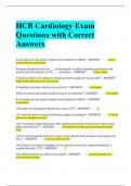 Bundle For HCB 101 2023 Test Questions and Answers