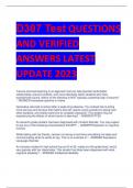 2024 D307 Test QUESTIONS AND VERIFIED ANSWERS LATEST UPDATE 