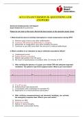 ACLS Exam Version B /Latest 2022:2023(50 Questions and Answers)