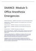 2024 Updated DAANCE- Module 5- Office Anesthesia Emergencies