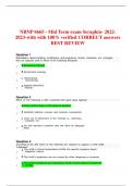 NRNP 6665 - Mid Term exam Seraphin- 2022- 2023-with with 100% verified CORRECT answers BEST REVIEW