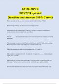 EVOC MPTC 2023/2024 updated Questions and Answers 100% Correct