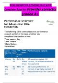 Elisa Henderick I-Human case with Complete Solution Provider correctly graded A+  Performance Overview for AA on case Elisa Henderick