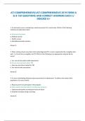 ATI COMPREHENSIVE//ATI COMPREHENSIVE 2019 FORM A & B 150 QUESTIONS AND CORRECT ANSWERS EACH // GRADED A+ 1. A community nurse is conducting a needs assessment of a community. Which of the following methods will yield direct data?