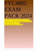 PYC4805 EXAM PACK 2024 