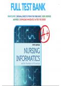 Test Bank For Nursing Informatics and the Foundation of Knowledge 5th Edition McGonigle | 9781284220469 | All Chapters with Answers and Rationals