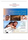 Maternal Child Nursing Care 7th Edition Test Bank by Shannon E. Perry, Marilyn J. Hockenberry, Mary Catherine Cashion, Kathryn Rhodes Alden, Ellen Olshansky, Deitra Leonard Lowdermilk | Chapter 1 – 50, Latest - 2024|