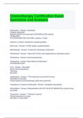 ONS ONCC Chemotherapy Immunotherapy  Exam Bundle