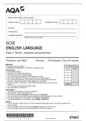 GCSE AQA June 2024 English Language Paper 2