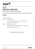 GCSE AQA June 2024 English Language Paper 2 Insert Sheet