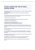 New York Real Estate Exams Bundle (Graded A)