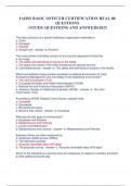 IAHSS BASIC OFFICER CERTIFICATION REAL 88 QUESTIONS //STUDY QUESTIONS AND ANSWERS2023 The basic structure of a typical healthcare organization resembles a a. Circle b. Pentagon c. Pyramid d. Straight line - answer--b. Pyramid The most primary overriding c