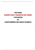 Test Bank for Nursing Today: Transition and Trends 10th Edition by JoAnn Zerwekh and Ashley Garneau |All Chapters,  Year-2024|