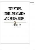 INDUSTRIAL INSTRUMENTATION AND AUTOMATION