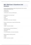 BIO 1004 Exam 3 Questions And Answers