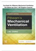 Test Bank for Pilbeams Mechanical Ventilation 7th Edition by Cairo | All Chapters Covered