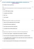 ATI HEALTH ASSESSMENT EXAM 1 QUESTIONS WITH 100% CORRECT ANSWERS