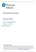 Pearson Edexcel GCSE In Biology  (1BI0)  Paper 2F Mark Scheme   Summer 2023    