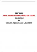 Test Bank for Basic Nursing-Thinking, Doing, and Caring, 3rd Edition by Leslie S. Treas, Karen L. Barnett |All Chapters,  Year-2024|