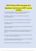 IFSTA Driver/OP exam prep ch.3 Questions And Answers 100% correct Verified