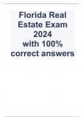 Florida Real Estate Exam 2024/2025  with 100% correct answers