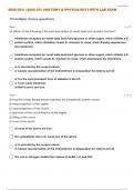 BIOS-251: | BIOS 251 ANATOMY & PHYSIOLOGY I WITH LAB  Practice Test 12 WITH 100% CORRECT MARKING SCHEME /VERIFIED ANSWERS