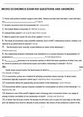 MICRO ECONOMICS EXAM #30 QUESTIONS AND ANSWERS.