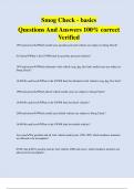 Smog Check - basics Questions And Answers 100% correct  Verified