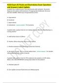 N320 Exam #2 Fluids and Electrolytes Exam Questions and Answers Latest Update 